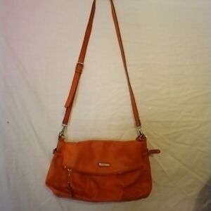 Dana Buchman Vibrant Orange Crossbody Bag
